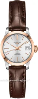 Longines Record L23205722 26mm brushed/polished steel Silver