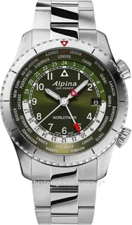 Alpina Startimer AL-255GR4S26B 41mm Stainless steel Green