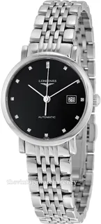 Longines Elegant L4.310.4.57.6 29mm Stainless steel Black