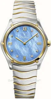 Ebel Classic 1216603 33mm Brushed/polished steel Blue