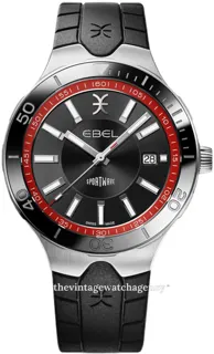 Ebel Sportwave 1216674 41mm brushed/polished steel Black