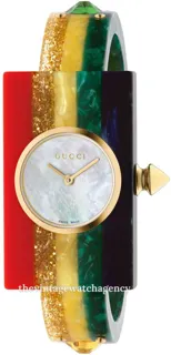 Gucci YA143520 24mm resin plastic White