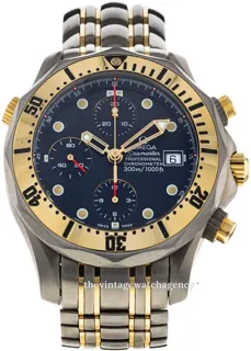 Omega Seamaster Diver 300M 2297.80.00 Titanium and Yellow gold Blue