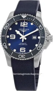 Longines HydroConquest L37824969 43mm brushed/polished steel blue