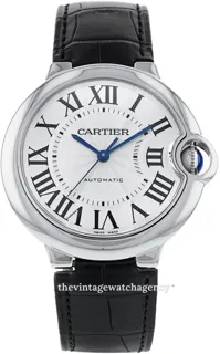 Cartier Ballon Blue W69017Z4 Stainless steel White