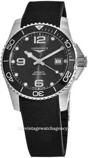 Longines HydroConquest L3.781.4.56.9 41mm Stainless steel Black