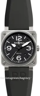 Bell & Ross BR03-92 BR0392-BL-ST 42mm Stainless steel Black