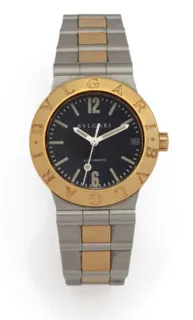 Bulgari Diagono LC29SG 29mm 18k Gold and Stainless steel Black