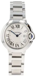 Cartier Ballon Bleu 3009 Stainless steel White