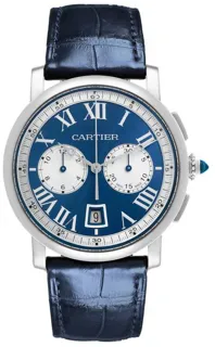 Cartier Rotonde de Cartier W1556239 40mm White gold Blue