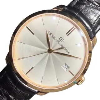 Girard-Perregaux 1966 49525-52-133-BB60 38mm Rose gold Silver