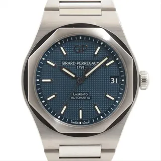 Girard-Perregaux Laureato 81010-11-431-11A 40mm Stainless steel Blue