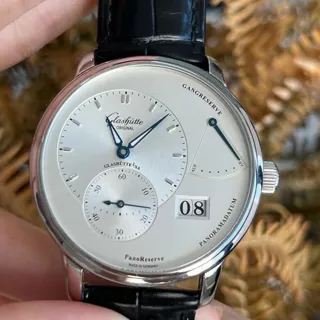 Glashütte Pano 1-65-01-22-12-50 40mm Stainless steel Silver