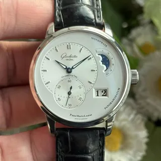 Glashütte PanoMaticLunar 1-90-02-42-32-05 40mm Stainless steel Silver