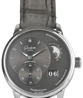 Glashütte PanoMaticLunar 1-90-02-43-32-62 40mm Stainless steel Gray