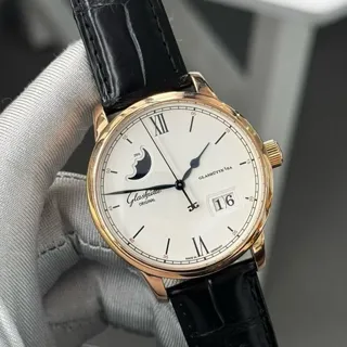 Glashütte Senator Excellence 1-36-04-02-05-01 40mm Red gold Silver