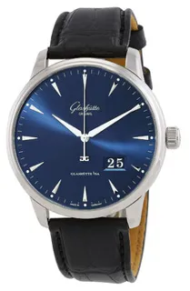 Glashütte Senator Excellence Panorama Date 1-36-03-04-02-30 Stainless steel Blue