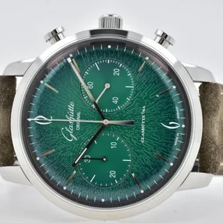 Glashütte Sixties Chronograph 1-39-34-05-22 42mm Stainless steel Green