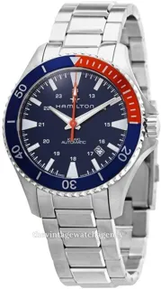 Hamilton Khaki Navy H82365141 40mm Stainless steel Blue