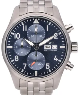 IWC Pilot Chronograph IW388102 41mm Stainless steel Blue