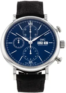 IWC Portofino Chronograph IW391023 Stainless steel Blue