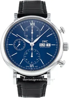 IWC Portofino Chronograph IW391023 Stainless steel Blue