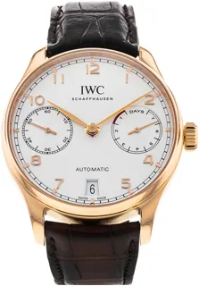 IWC Portugieser IW500701 Yellow gold Silver