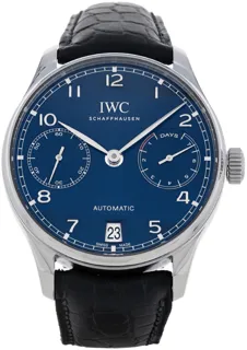 IWC Portugieser IW500710 Stainless steel Blue