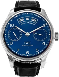 IWC Portugieser IW503502 Stainless steel Blue