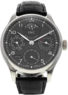 IWC Portugieser Perpetual Calendar IW5023-03 White gold Gray