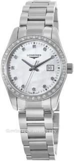 Longines Conquest Classic L22860876 29.5mm Brushed/polished steel White