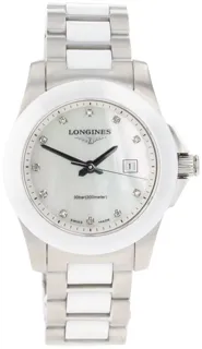 Longines Conquest L3.257.4 29.5mm Stainless steel White