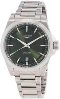 Longines Conquest L3.720.4.02.6 38mm Brushed/polished steel Green