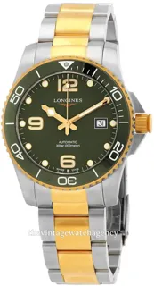 Longines HydroConquest L3.781.3.06.7 41mm Brushed/polished steel Green