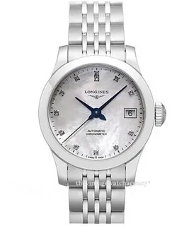 Longines Record L2.320.4.87.6 26mm Stainless steel White