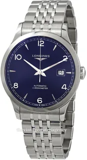 Longines Record L2.821.4.96.6 40mm Stainless steel Blue