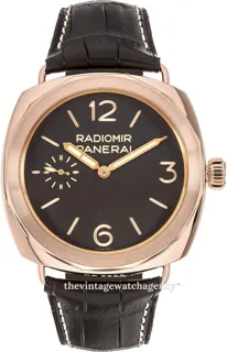 Panerai Radiomir PAM 00522 18k rose gold brown