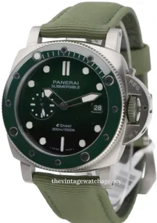 Panerai Submersible PAM 01287 Stainless steel green