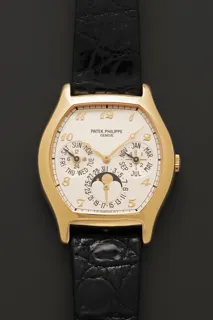 Patek Philippe Perpetual Calendar 5040J 35mm Yellow gold Silver