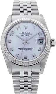 Rolex Mid-Size Datejust 78274 White gold and Stainless steel Mother of Pearl White