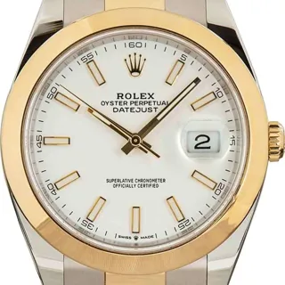 Rolex Datejust 41 126303 Stainless steel and 18k yellow gold White