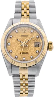 Rolex Datejust 69173 Yellow gold and Stainless steel Champagne