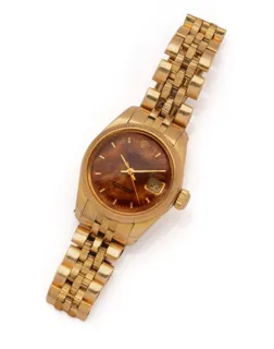 Rolex Lady-Datejust 6927 18k yellow gold Burgundy