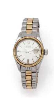 Rolex Oyster Perpetual Date 6917 35mm Yellow gold and Stainless steel Silver