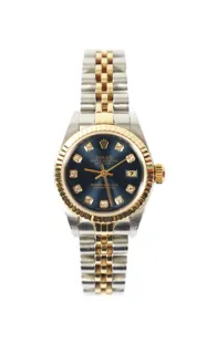 Rolex Oyster Perpetual "Datejust" 25mm Stainless steel and 18ct Gold Blue