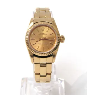 Rolex Oyster Perpetual 18k Gold Golden