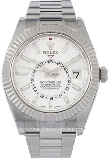 Rolex Sky-Dweller 326934-0001 White gold and Stainless steel White