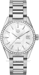 TAG Heuer Carrera Lady WBK1316.BA0652 Brushed/polished steel White