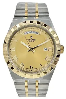 Tudor Royal M28603-0004 41mm Yellow gold and Stainless steel Golden