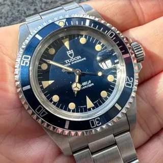 Tudor Submariner 79090 40mm Stainless steel Blue